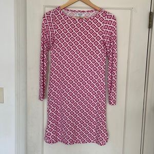 Mott 50 pink and white dress